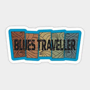 Blues Traveller - Retro Pattern Sticker